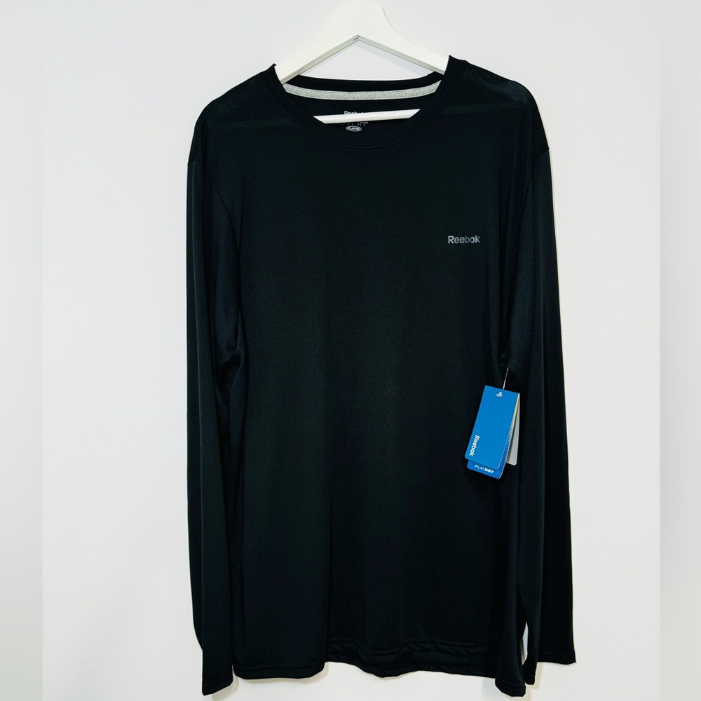 Reebok Men's Black Long Sleeve‎ Shirt
